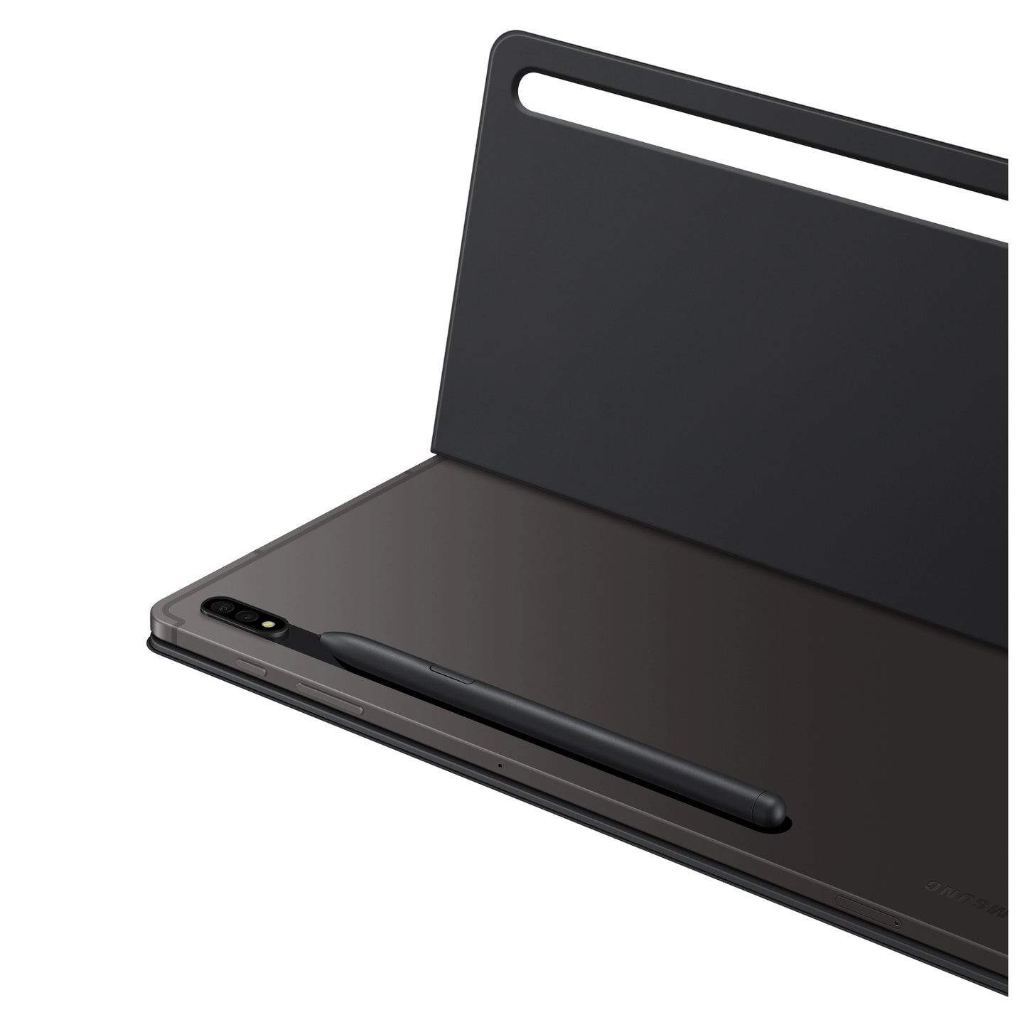 Samsung Mystic Black Keyboard Cover For Galaxy Tab S7 FE, Tab S8+