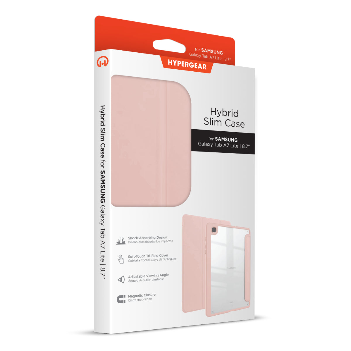 HyperGear Hybrid Slim Case for 8.7" Samsung Galaxy Tab A7 Lite - Pink