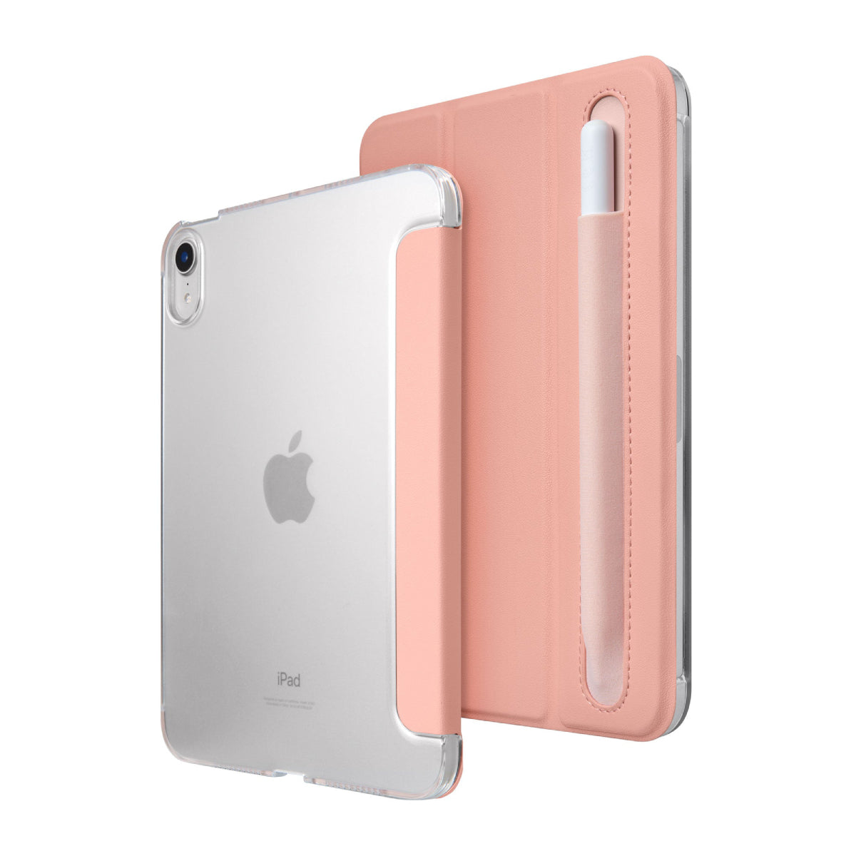 Funda tipo libro Laut Huex con portalápices para iPad Mini 6 de Apple, color rosa