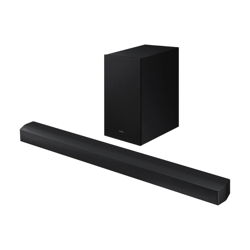 Sistema de barra de sonido Samsung HW-B550D serie B con subwoofer y DTS Virtual:X de 3.1 canales, color negro