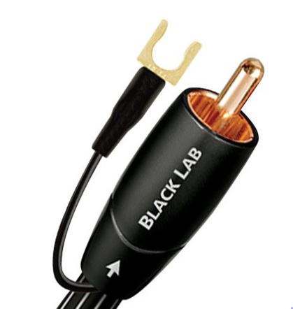 Cable para subwoofer AudioQuest BLAB05 de 16 pies con conector RCA macho a conector RCA macho, color negro