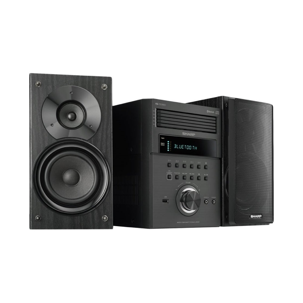 Microsistema de 5 discos Sharp XL-BH250, color negro