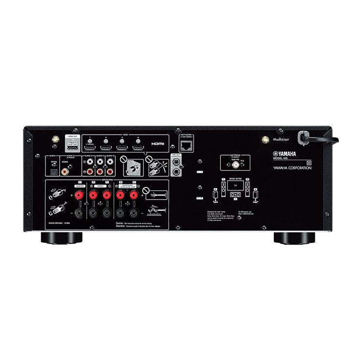 Yamaha RX-V4A 5.2 Channel 8K AV Receiver with HDMI and MusicCast - Black