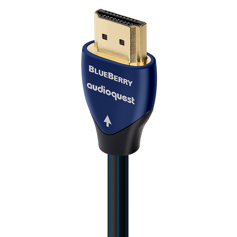 Cable HDMI para empotrar en la pared AudioQuest BlueBerry de 2,5 pies (azul y negro)