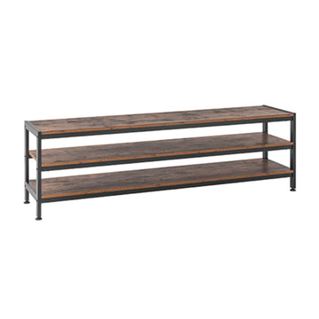 Mueble para TV Lumi de 3 niveles, de 37" a 70", color marrón 