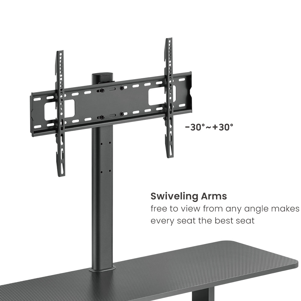 LUMI Entertainment Center TV Stand with LED RGB Lightning - Black