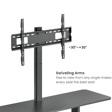 Soporte para TV LUMI Entertainment Center con iluminación LED RGB - Negro