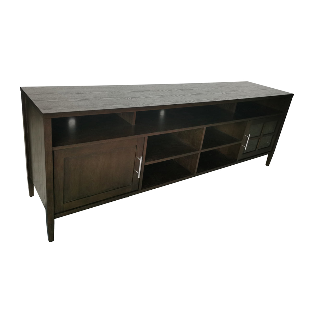 Lumi TV Console Cabinet for TVs up to 98" - Dark Brown