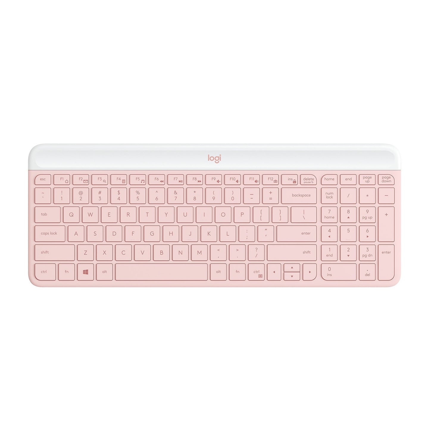 Teclado y ratón inalámbricos delgados Logitech MK470 - Rosa