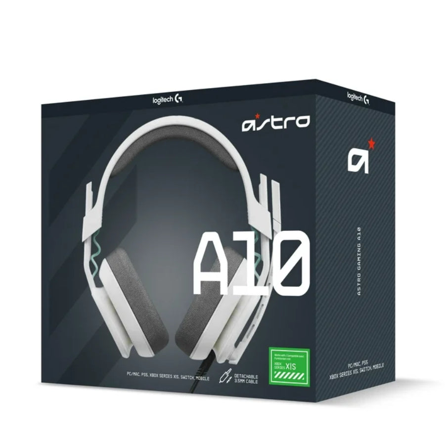 Auriculares estéreo para juegos supraaurales Logitech 939002050 Astro A10 (Gen 2) - Rojo/blanco