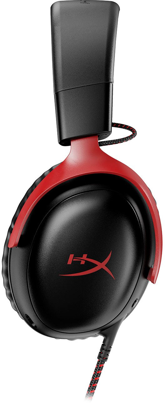 HyperX 727A9AA Cloud III Wired Over-the-Ear Gaming Headset - Black/Red