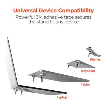 HyperGear UpRite Mini Laptop Stand Riser - Silver