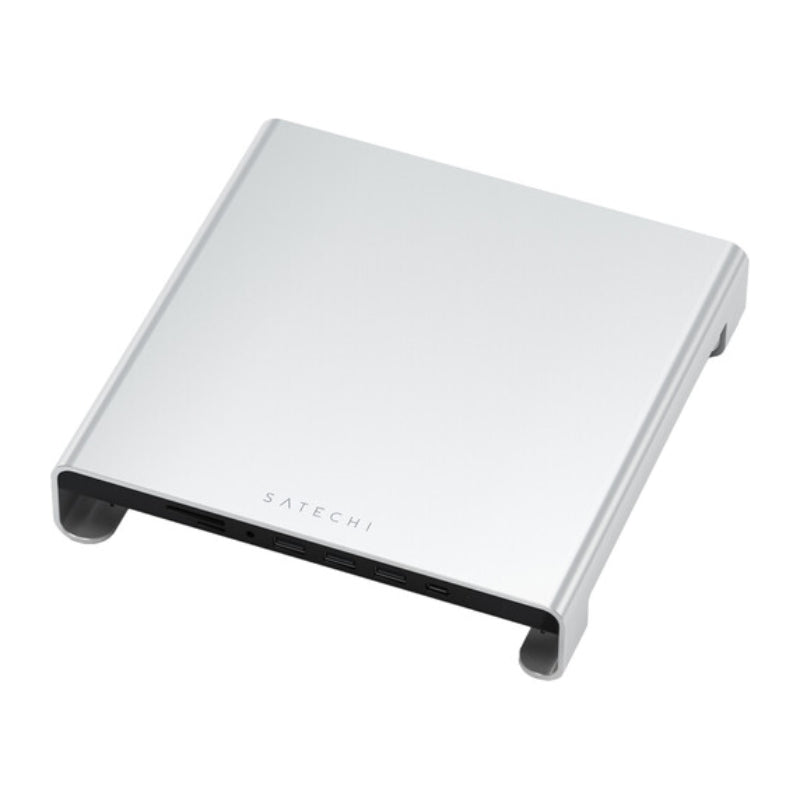 Satechi Type-C Aluminum Monitor Stand Hub for iMac - Silver