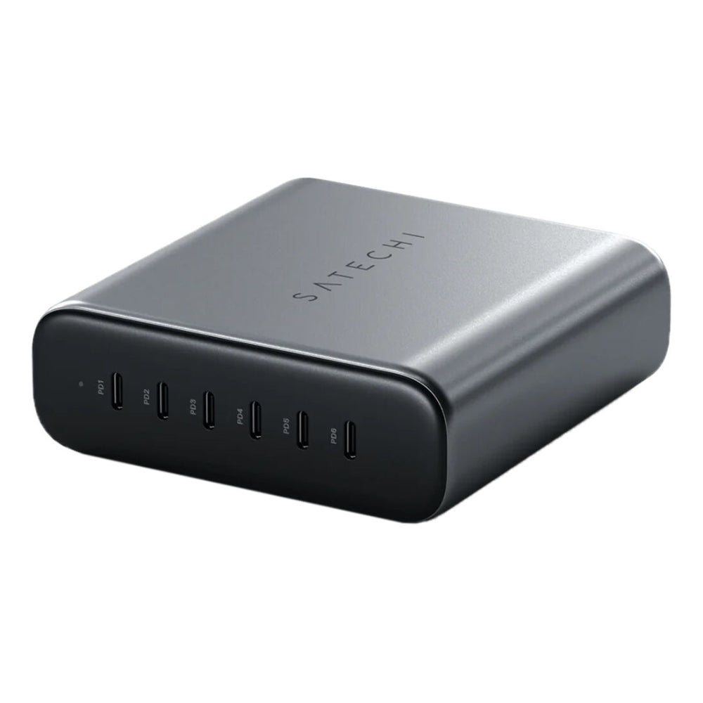 Satechi 200W USB-C 6-Port PD GaN Charger - Gray