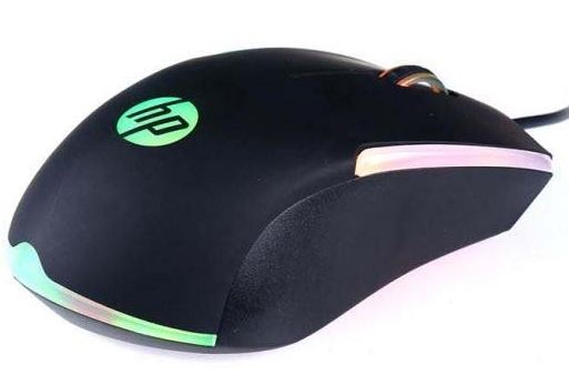 Ratón para juegos con cable HP M160 y luz RGB, color negro 