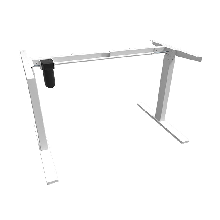 Black Widow Electric Standing Desk - White