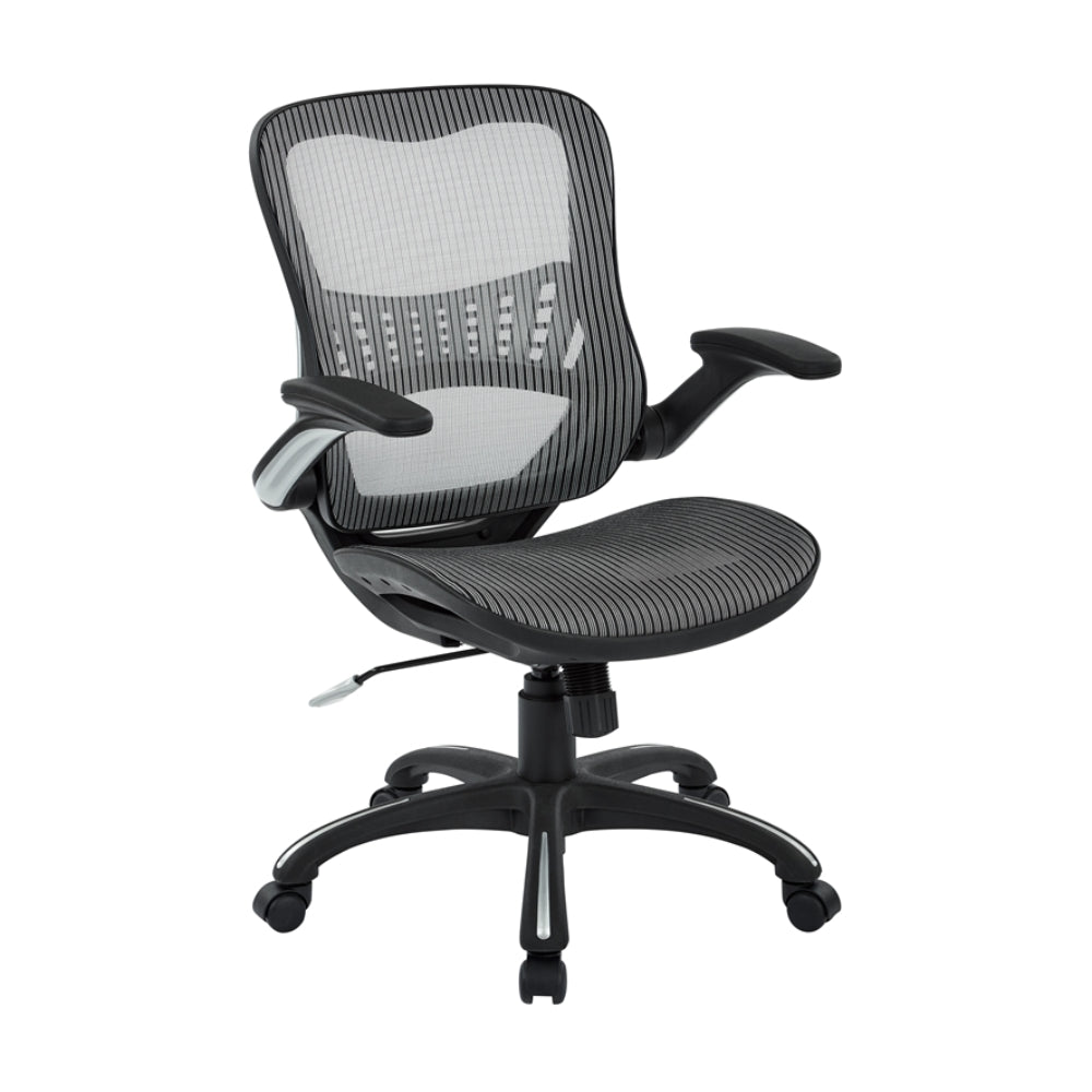 Silla de gerente de malla de Office Star Products - Gris