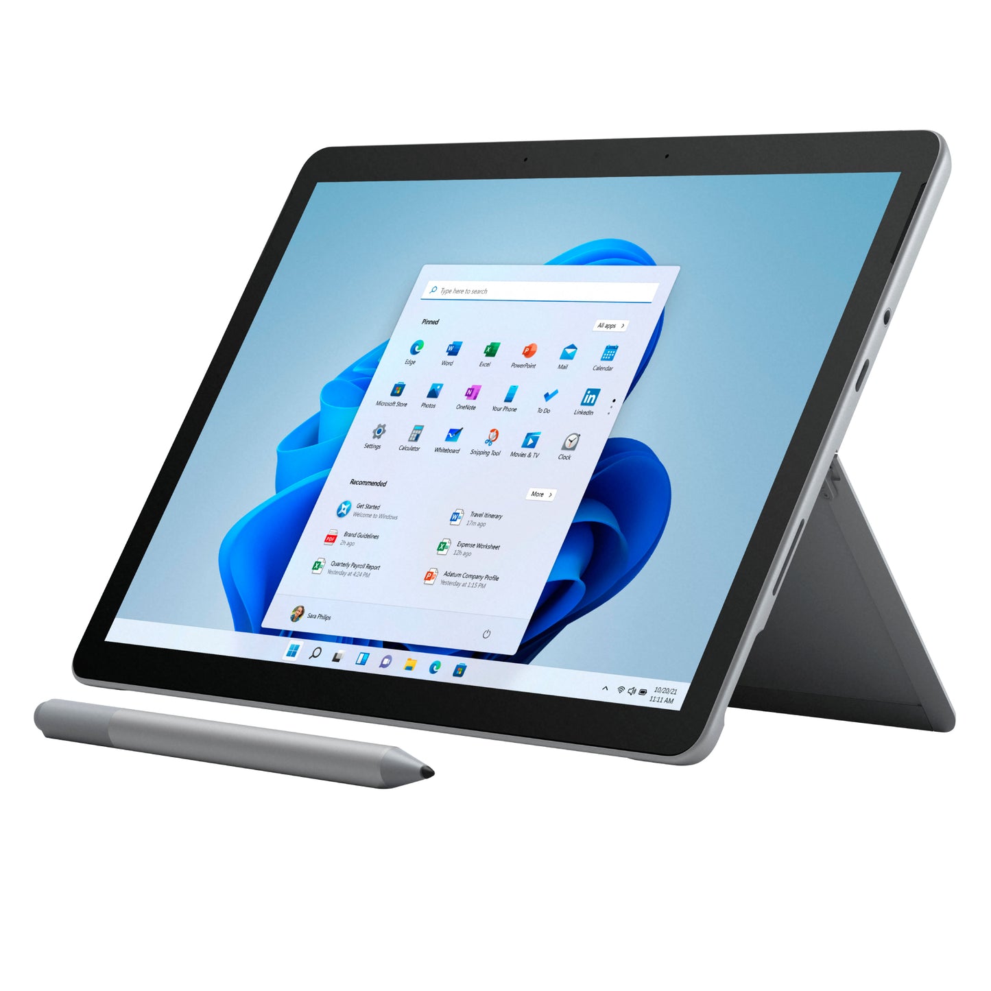 Microsoft 10.5" Surface Go 3 Touch-Screen Laptop - Intel Core i3-10100Y with 8GB Memory and 128GB SSD - Platinum