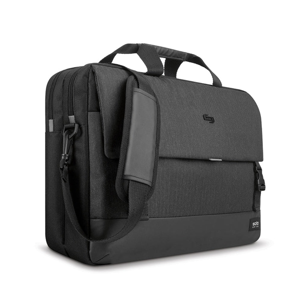 Solo New York Notch Briefcase for 15.6" Laptops - Black