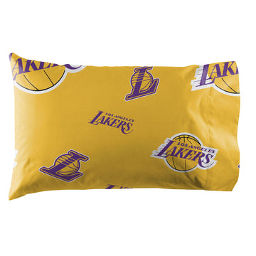 Juego de edredón de 4 piezas para cama individual de la NBA Los Angeles Lakers