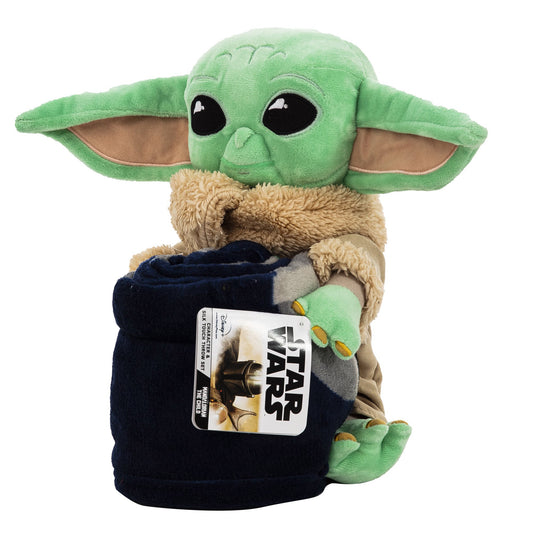 Northwest Star Wars The Mandalorian, Dark Hover Character Hugger Pillow and Silk Touch Throw Set, Multicolor