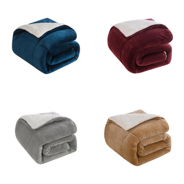Altitude Home 3-piece Sherpa Comforter Set - King - Assorted