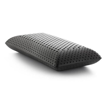 Malouf Zoned Activedough Bamboo Charcoal Infused Queen Size Memory Foam Pillow - White
