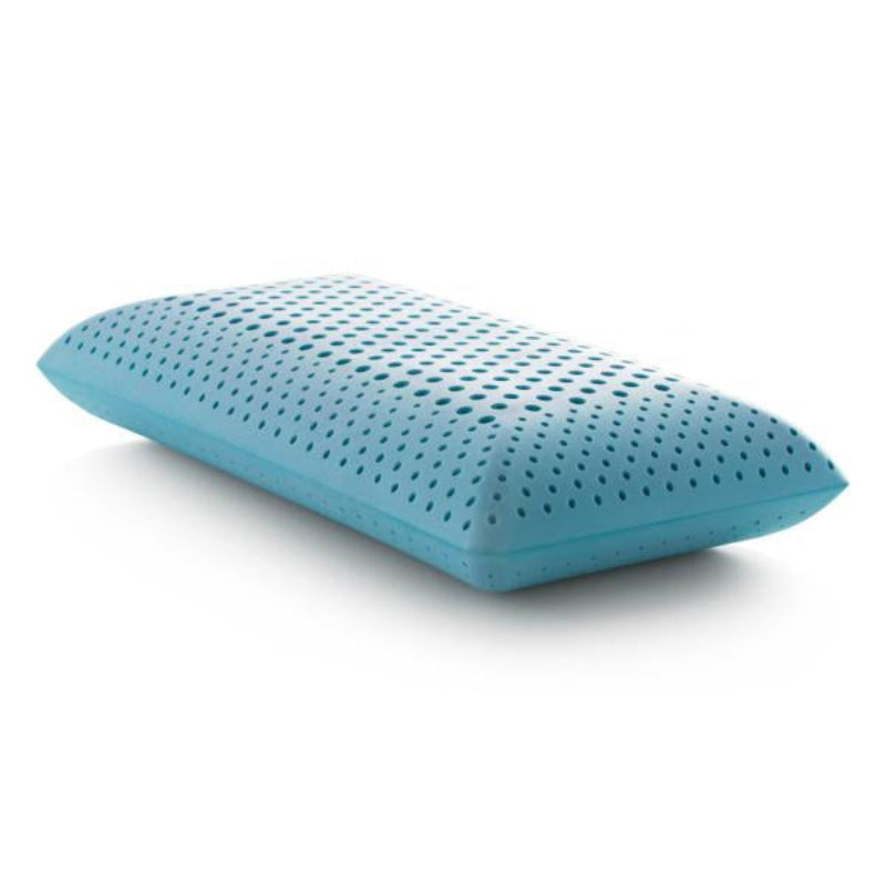 Almohada de espuma viscoelástica tamaño queen con infusión de gel refrescante ActiveDough de Malouf Zoned - Color blanco