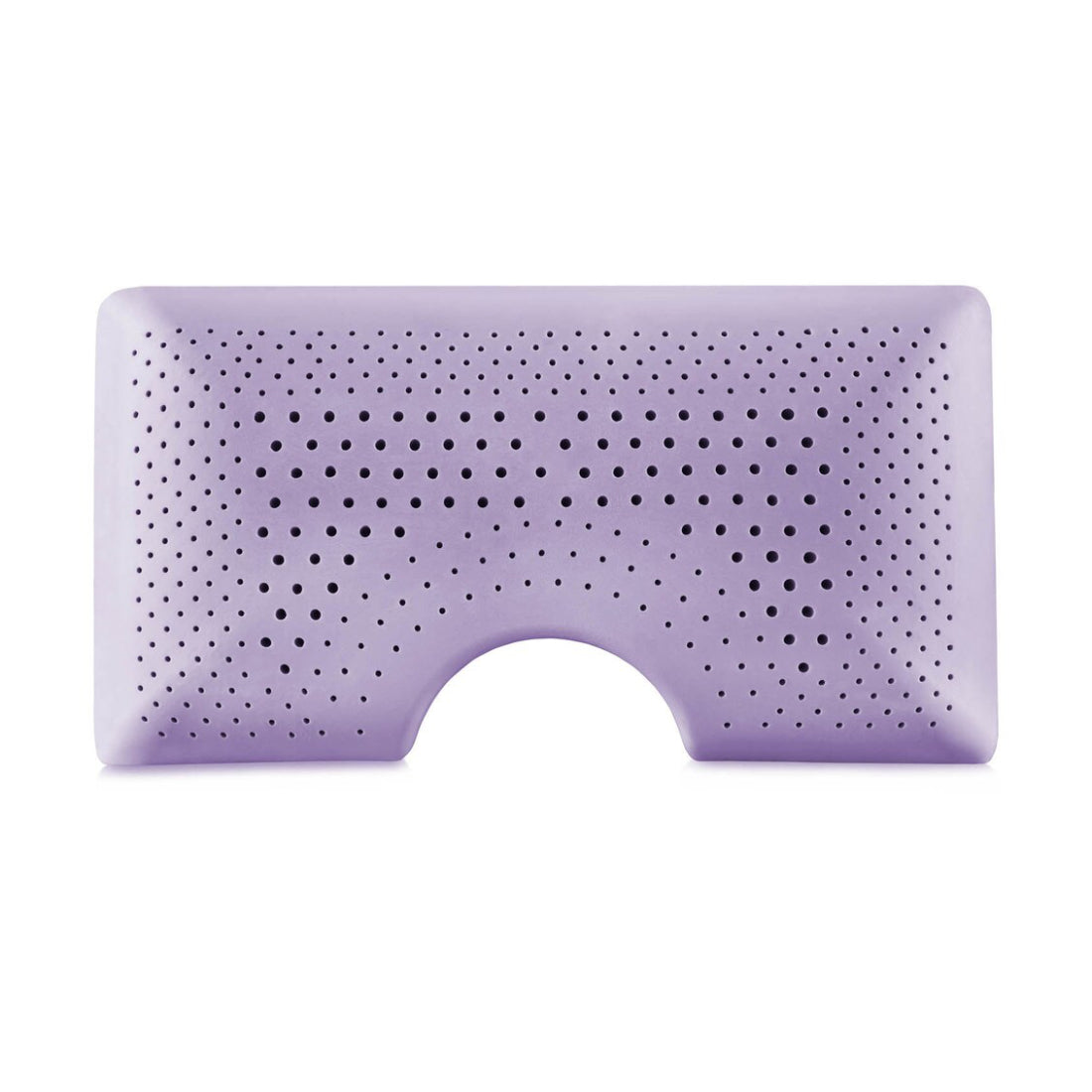 Almohada de espuma viscoelástica para hombros tamaño queen Malouf Zoned Dough Lavender - Color blanco