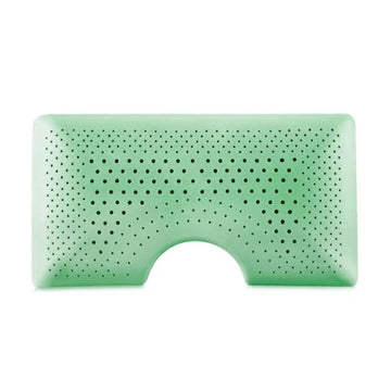 Malouf Zoned Dough Pappermint Queen Size Memory Foam Shoulder Pillow - White
