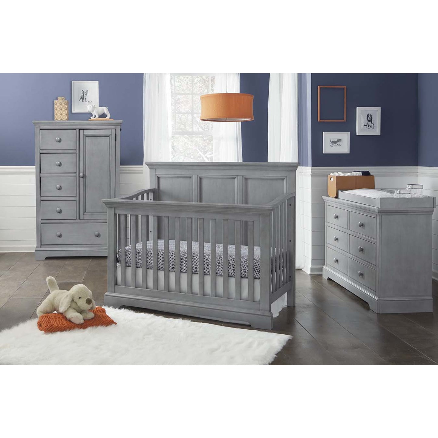 Hanley 55" Dresser with 6 Drawers by Westwood Baby - Gray