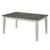 Monterey 78" Rectangle Dining Table with 1 x 18" Extendable Leaf by Martin Svensson Home - White/Gray - Curacao