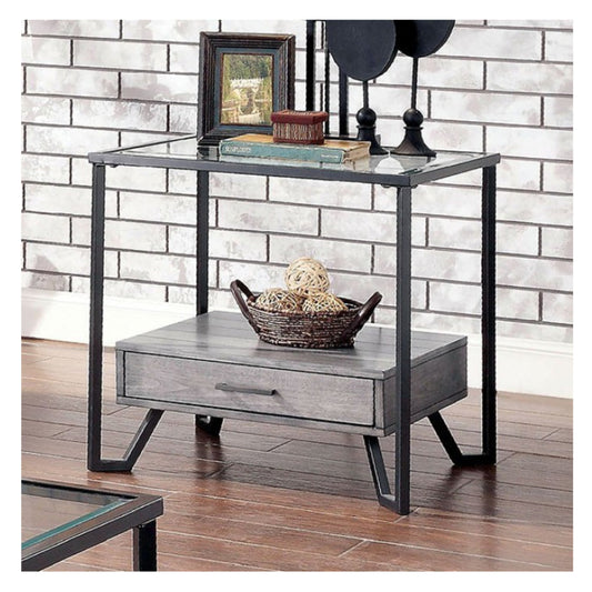 Ponderay 24" End Table with Drawer by Furniture of America