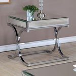 Sundance 23.5" End Table by Furniture of America - Silver