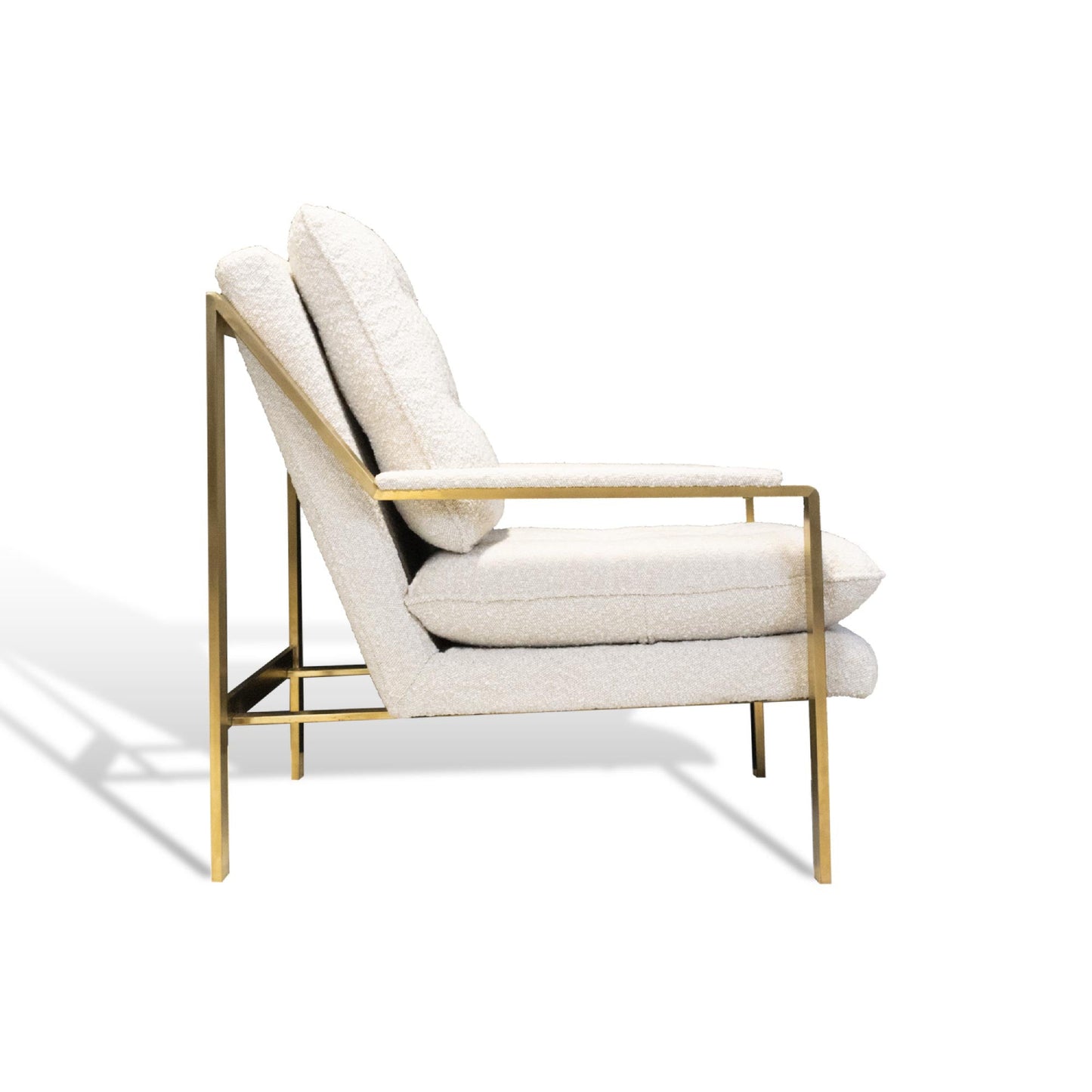 Bayou Boucle 32" Accent Chair by Primitive Collections - Brushed Gold