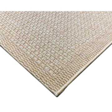 Tufan 4' x 6' Element-01 Power Loomed Rectangle Rug in Polypropylene - Beige