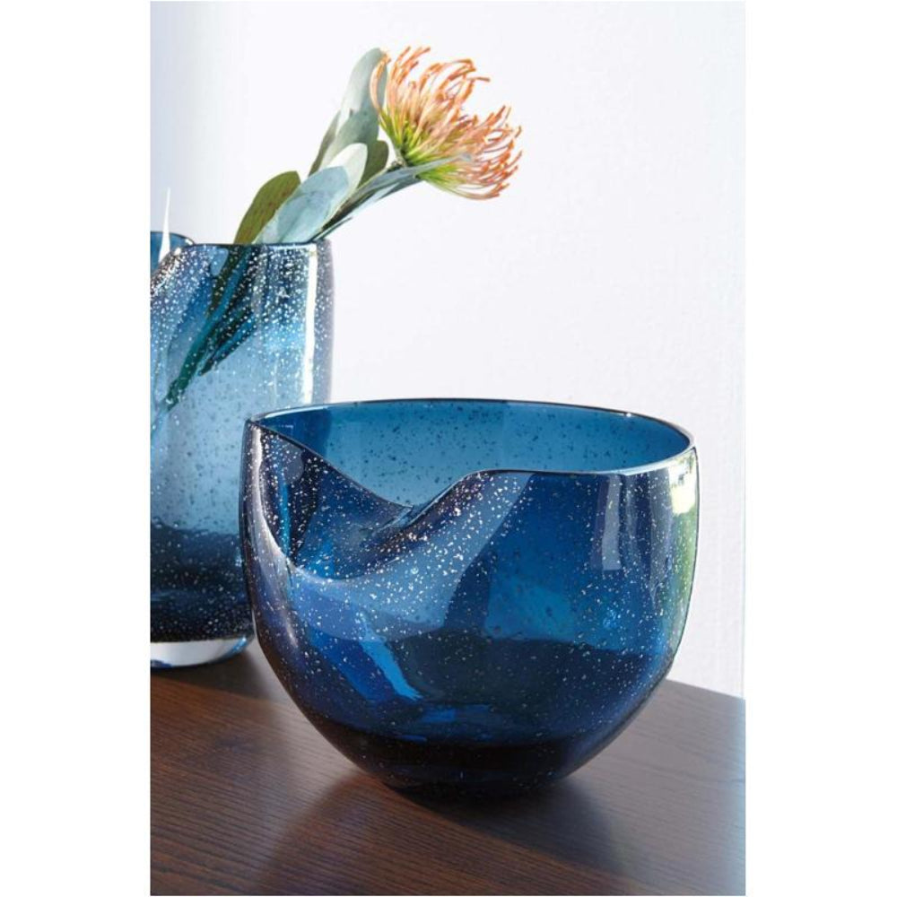 Ashley Furniture Didrika 6" Glass Vase - Blue