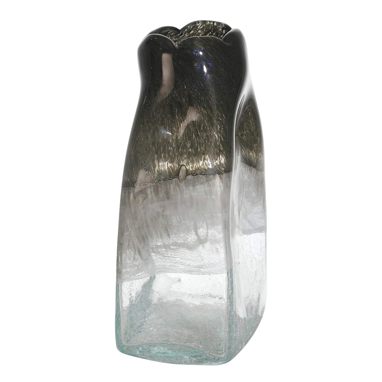 Sagebrook Home 10" Bottle Glass Vase - Black