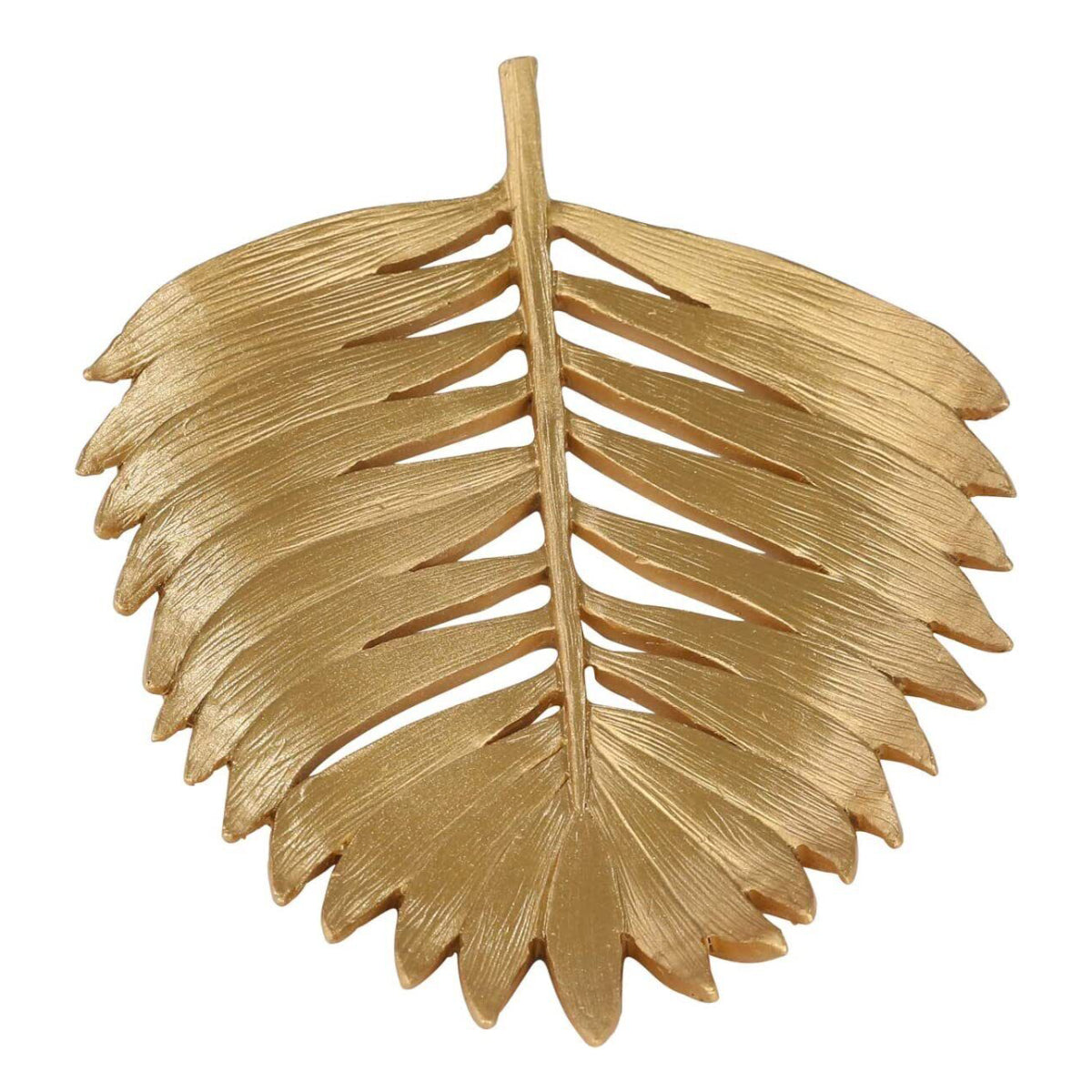 Sagebrook Home 12" Polyresin Palm Leaf Decoration - Gold