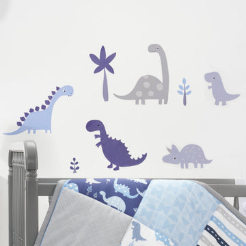 Bedtime Originals Roar Dinosaur Wall Decals - Blue/Gray