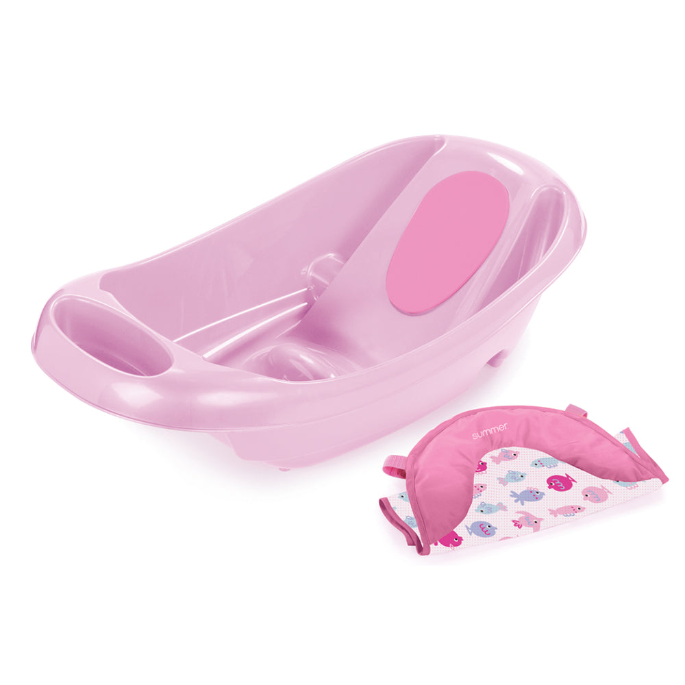 summer infant bath tub pink Summer Infant Splish N Splash Newborn to Toddler Tub, Light Pink– Curacao