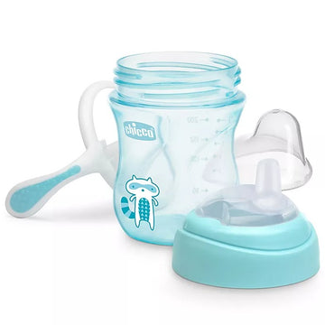 Chicco 7 oz Silicone Spout Transition Cup - Blue - Curacao