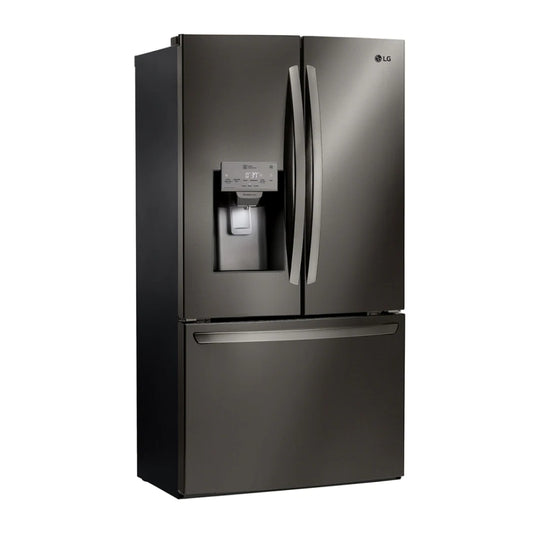 LG LFXS26973D 26 . Smart WiFi Enabled French Door Refrigerator - Black Stainless Steel - Curacao