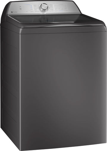 GE Profile 4.9 Cu Ft High Efficiency Smart Top Load Washer with Smarter Wash Technology, Easier Reach & Microban Technology - Diamond gray