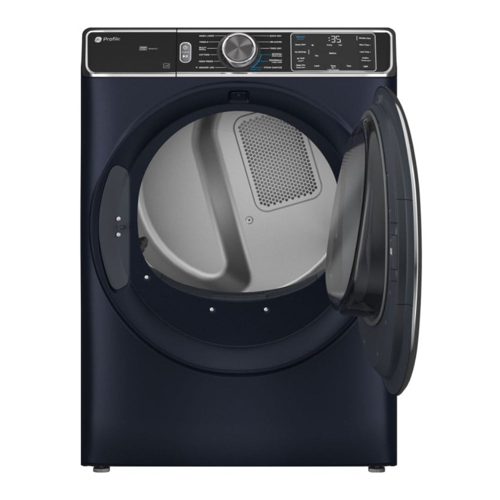 GE Profile PFD87ESPVRS 7.8 cu. ft. Smart Front Load Electric Dryer with Steam and Sanitize Cycle - Sapphire Blue