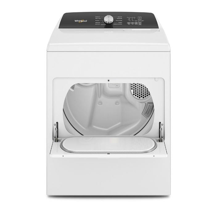 Whirlpool WED5010LW 7 cu. ft. Top Load Electric Moisture Sensing Dryer - White, ENERGY STAR certified