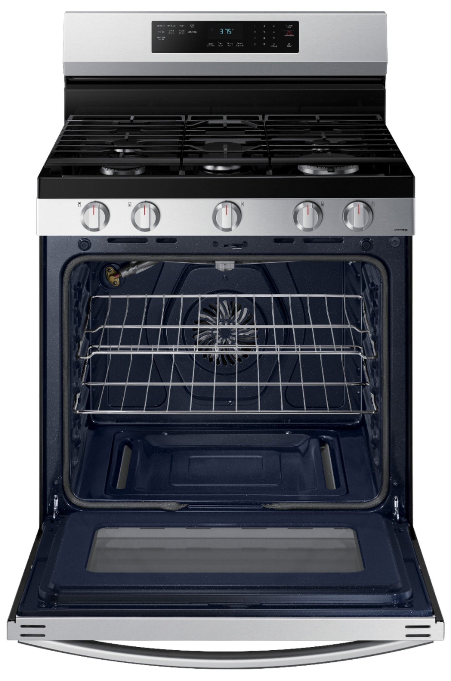 Samsung NX60A6511SS 6.0 cu.ft. Freestanding Natural Gas Range with 5 Burners - Stainless Steel