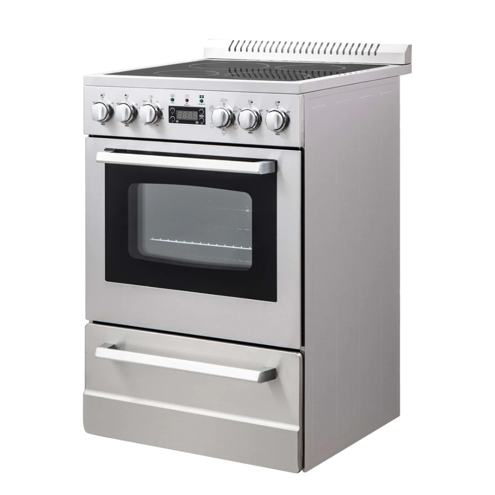 Cocina eléctrica Avanti Elite Series de 24", acero inoxidable