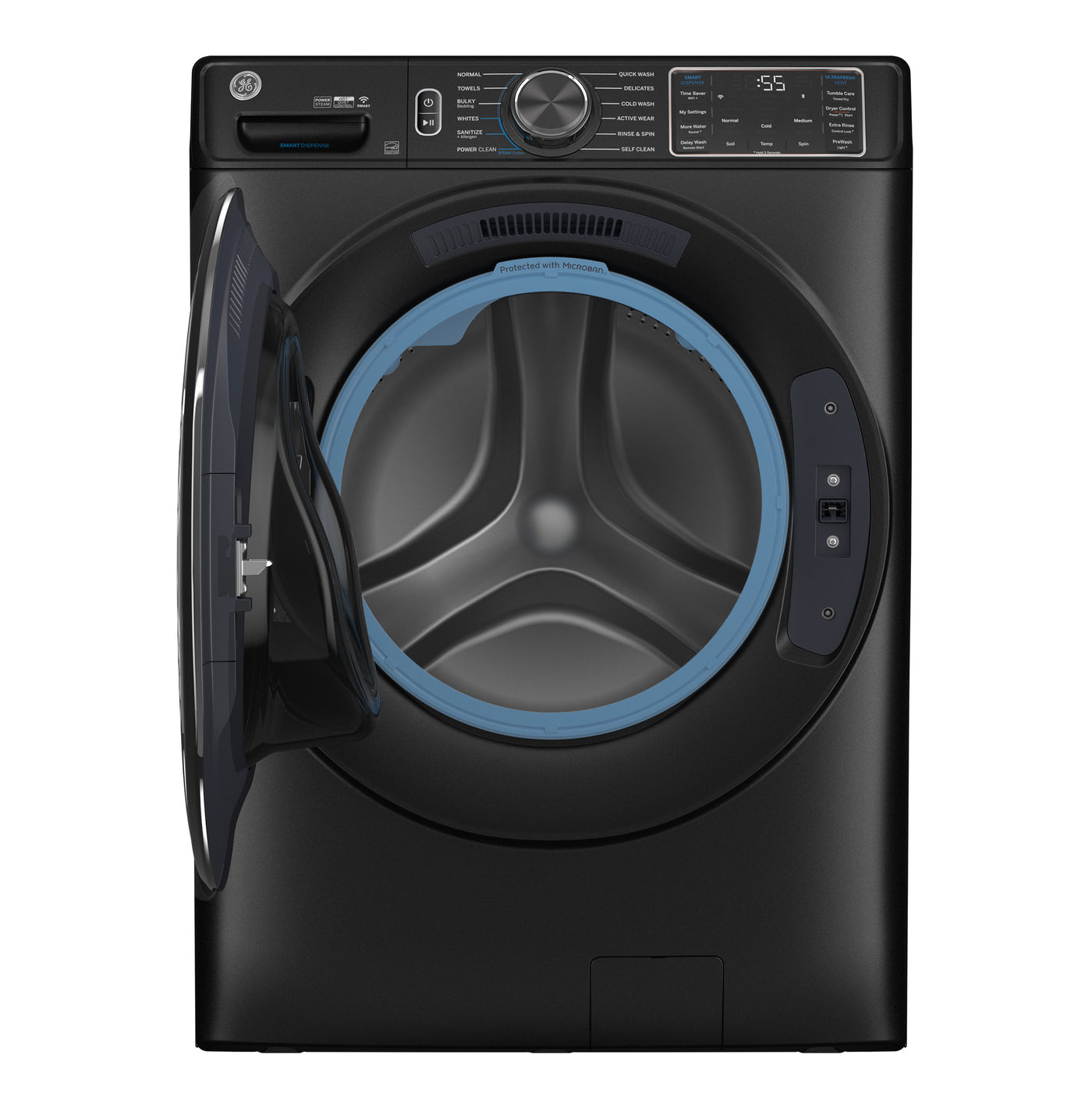 GE GFW655SPVDS 5 cu.ft Smart Front Load Steam Washer with Smart Dispense - Carbon Graphite