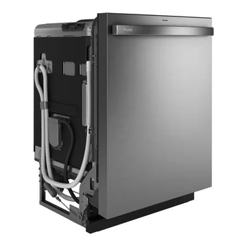 Lavavajillas GE de 24" con tina alta empotrada, control superior, tecnología Microban y resistente a huellas dactilares - Acero inoxidable